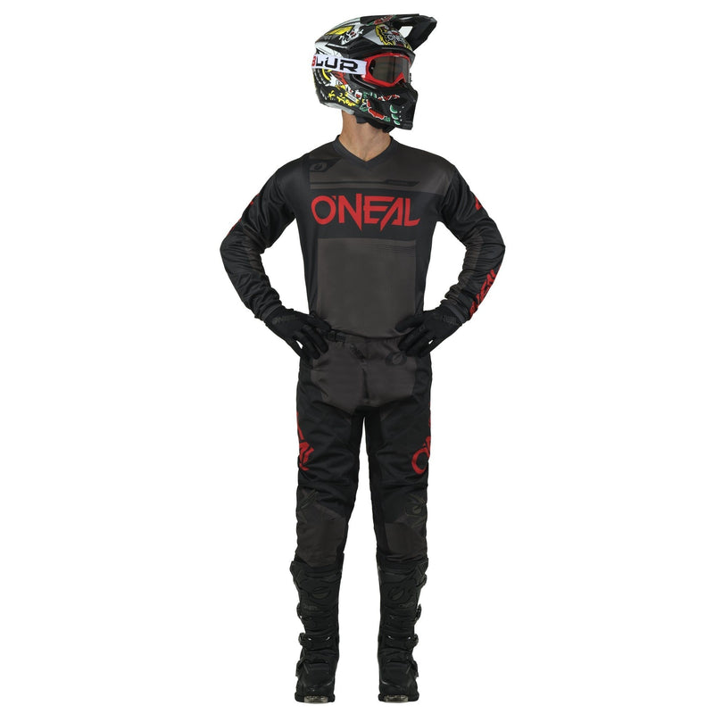 Load image into Gallery viewer, Motocross Jersey 242 O&#39;Neal Element Racewear Black / Grey / Red Motocross Jersey
