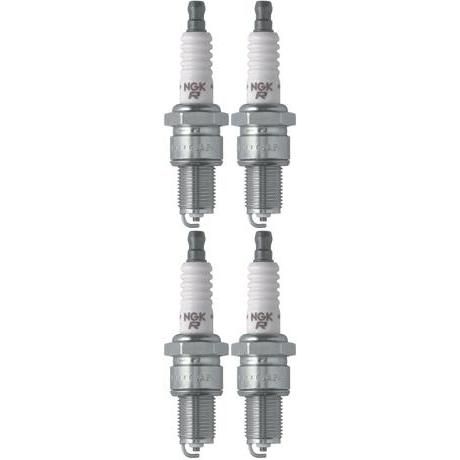 Set of 4 NGK Standard Spark Plugs for Kawasaki MULE 610 2005 Engine 400cc