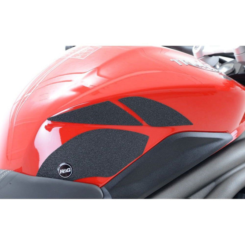 Load image into Gallery viewer, R&amp;G Racing Clear Tank Traction Grip For 2011-2012 Triumph Speed Triple
