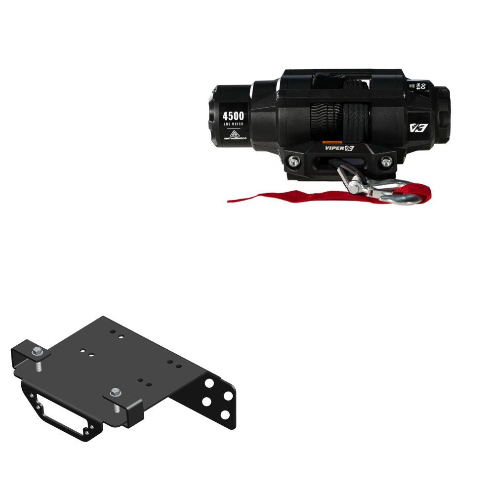Viper 4500lbs V3 Winch Black Rope With Mount For Honda Talon 1000R 2019-2020