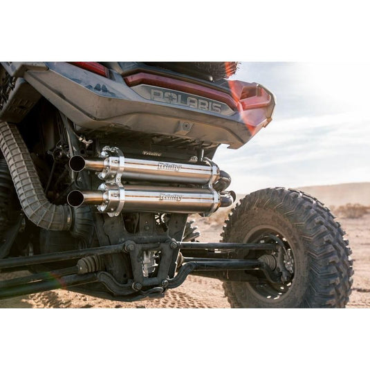 Trinity Racing Stage 5 Dual Full System Exhaust Stainless Steel Muffler