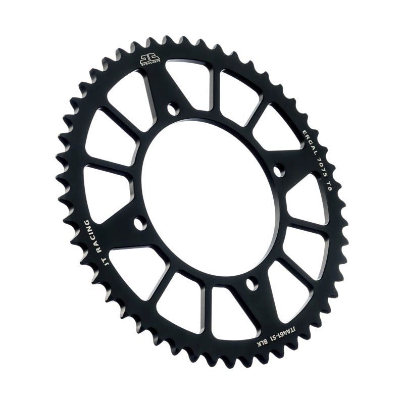 JT Sprockets Rear Racelite Aluminum Race Sprocket Black 52 Tooth 52T 420 Chain