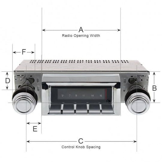 Custom Autosound 1971-73 Charger B Body Classic Car Stereo CAM-MCHAR-630