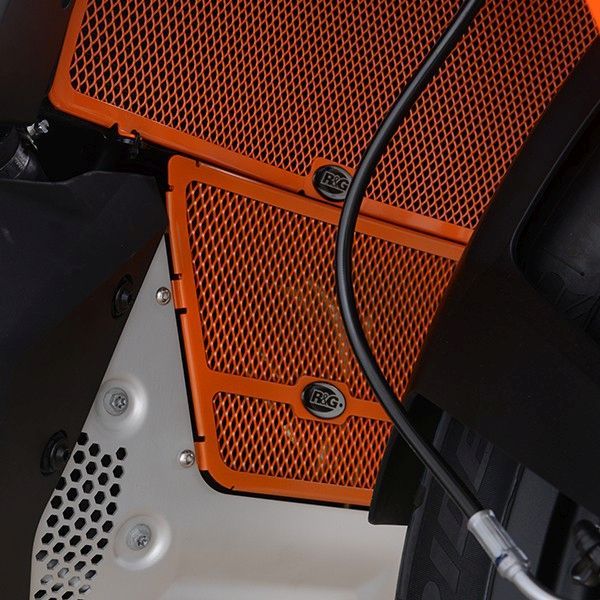 Load image into Gallery viewer, R&amp;G Racing Black Downpipe Grill For 2022-2024 Husqvarna Norden 901
