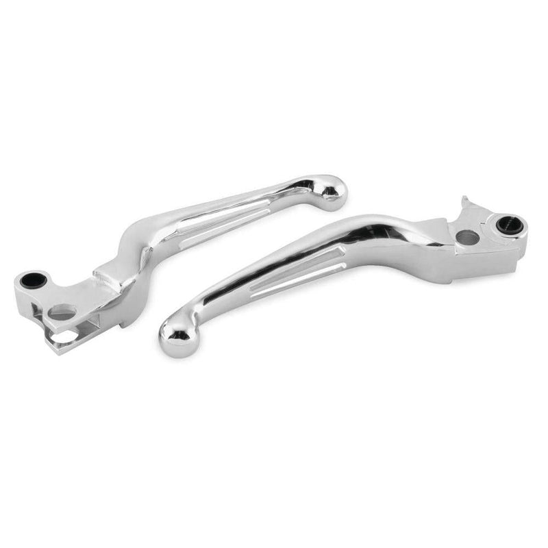 Load image into Gallery viewer, Biker&#39;s Choice Dual Slotted Lever - 053525 Pair Chrome
