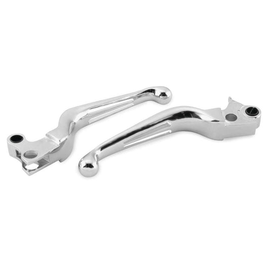 Biker's Choice Dual Slotted Lever - 053525 Pair Chrome