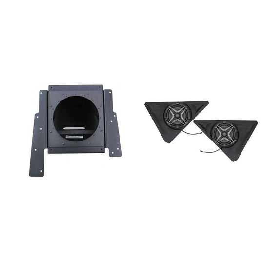 SSV Works Behind Drivers or Passenger Seat Unloaded Subwoofer Box With Front 8