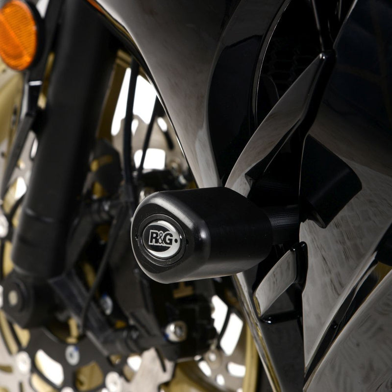 Load image into Gallery viewer, R&amp;G Racing Black Aero Style Crash Protection Bobbins For 2021-2024 Lexmoto LXR 125
