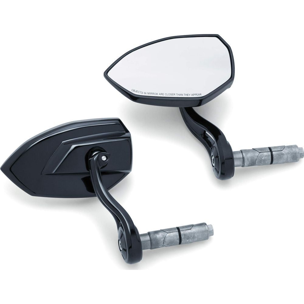 Kuryakyn Phantom Bar End Mirrors Black