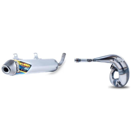 FAC Fatty Exhaust Pipe & Turbinecore 2.1 Silencer w/ Arrestor HUSQ TE 250 2017