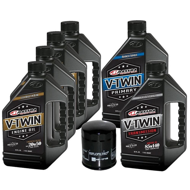 Load image into Gallery viewer, Complete Engine Oil Change Kit V-Twin Synthetic Blend HD Twin Cam, 6 quart 171B

