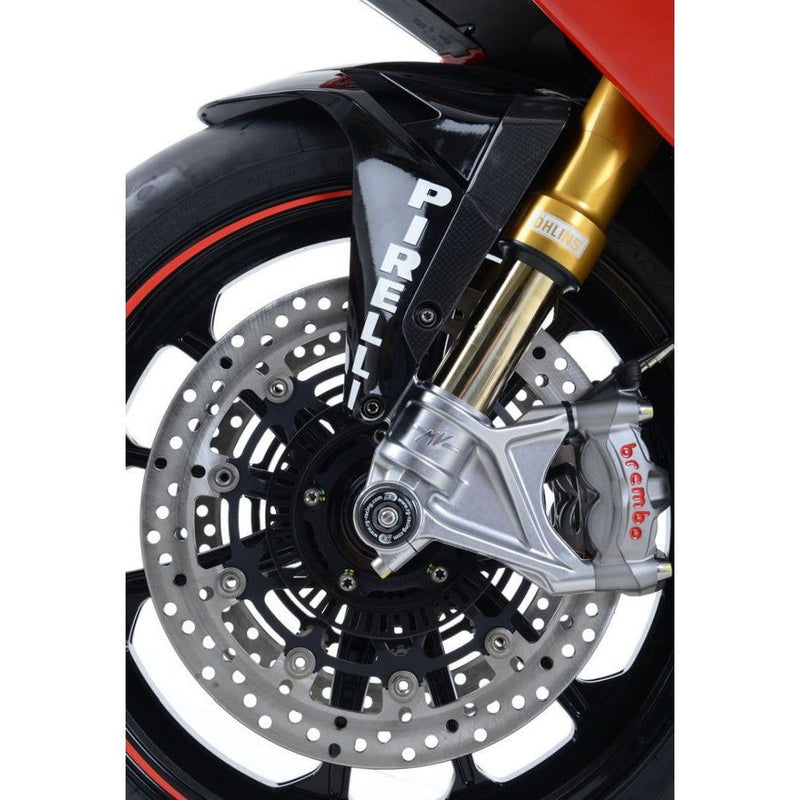 Load image into Gallery viewer, R&amp;G Racing Black Fork Protectors For 2015-2018 MV Agusta F4RC FP0180BK
