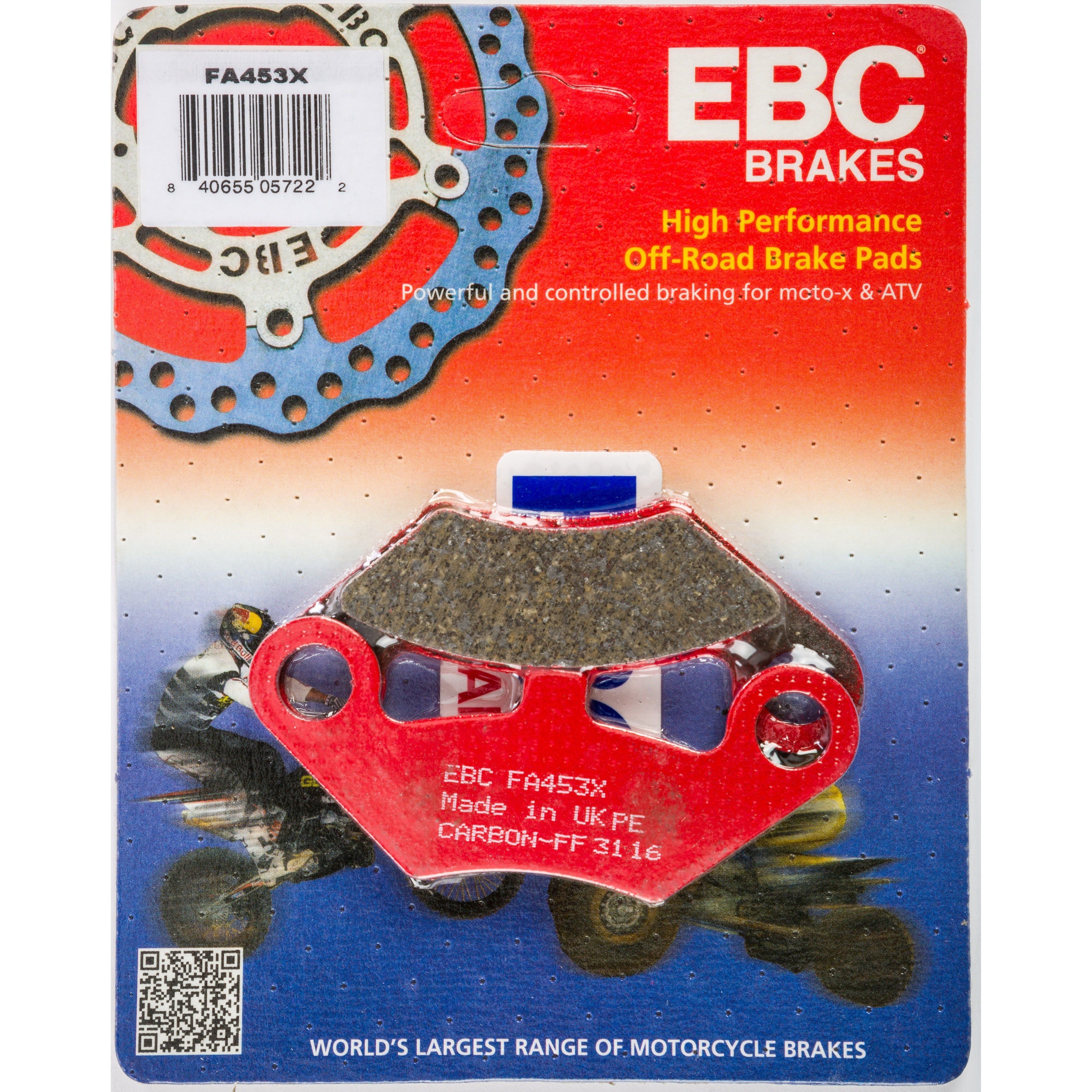 EBC 1 Pair Performance X-Series Carbon Brake Pads MPN FA453X