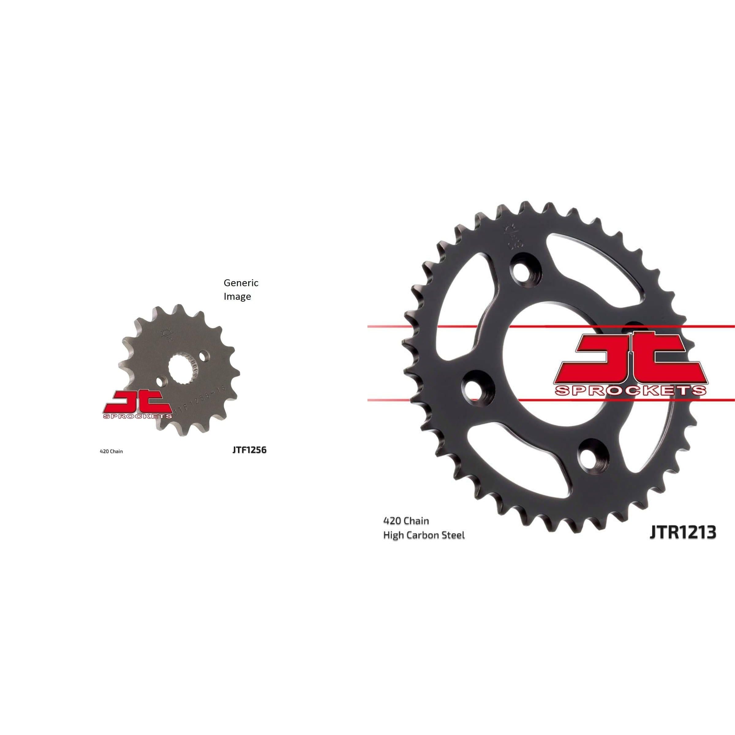 Front and Rear Steel Sprocket Kit for OffRoad HONDA CRF50F 2004-2015