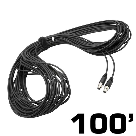 Rugged Radios 100 Ft 3-Pin to 3-Pin Straight Cord for H85 Linkable Headsets CS-100-3P
