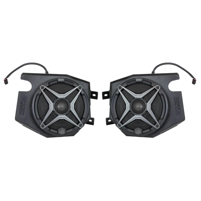 Load image into Gallery viewer, SSV Works Front Kicker 6.5&quot; Speaker Pods With Grey Grilles
