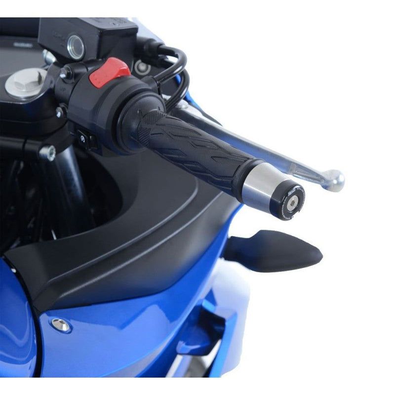 Load image into Gallery viewer, R&amp;G Racing Black Bar End Sliders For 2018-2020 Suzuki GSX250R BE0114BK
