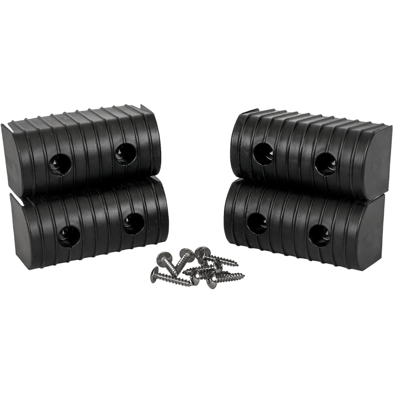 Load image into Gallery viewer, Caliber Bunkwrap End Cap Acc. 2X4 Black 4 Pk. W/ Hardware Kit 23051-BK
