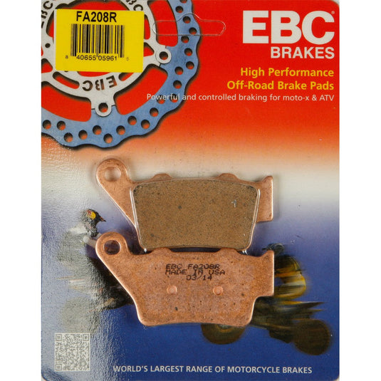 EBC R Series Sintered Brake Pad - Rear FA208R for KTM 625 SMC 2005-2006