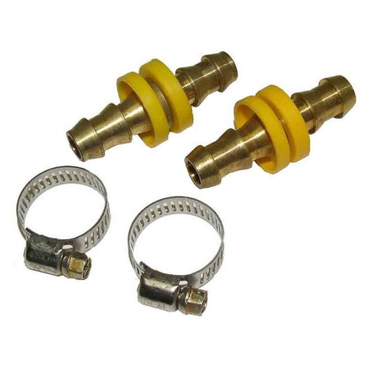 Trans Cooler Fitting - Quick Disconnect Style with Rubber Hose/Metal Line