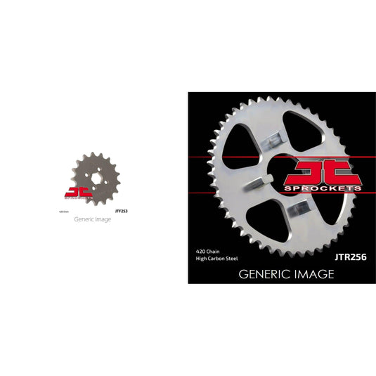 Front & Rear Steel Sprocket Kit for ATV/UTV HONDA ATC70 1982-1985