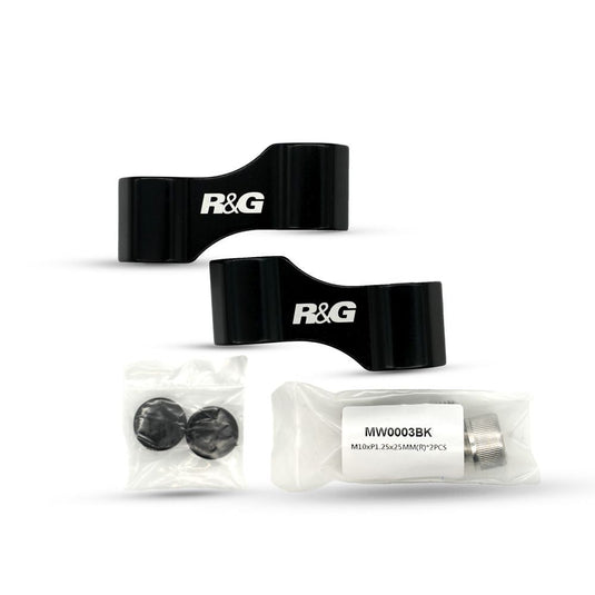 R&G Racing Black Mirror Widener Arms MW0003BK