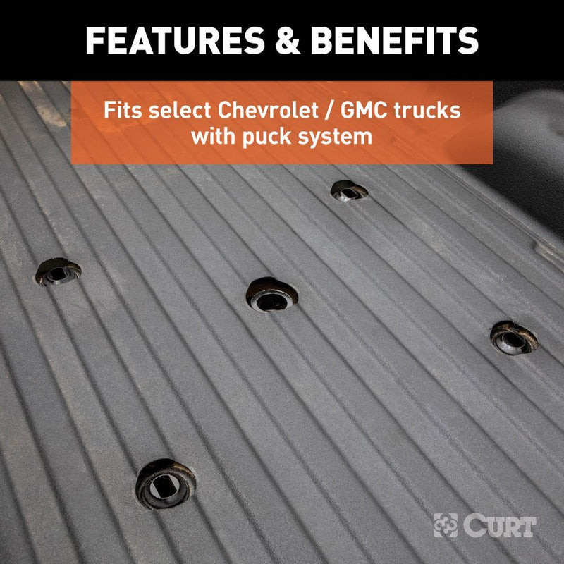 Load image into Gallery viewer, Curt, OEM Puck 5th Wheel Legs, Select Silverado, Sierra HD with 8 Foot Bed, 30K, Teridium Grey for PowerRide 5th Wheel Hitch

