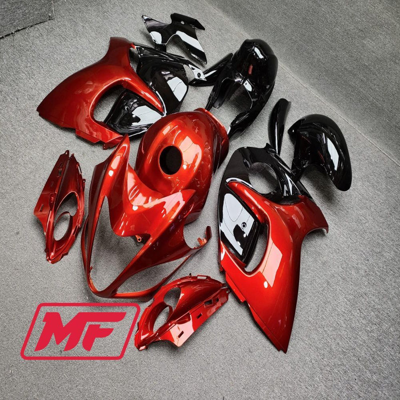 Load image into Gallery viewer, Monster Fairings Full Kit Suzuki GSXR1300 08-20 Gloss Red / Black + Windshield + Gas Tank Cover

