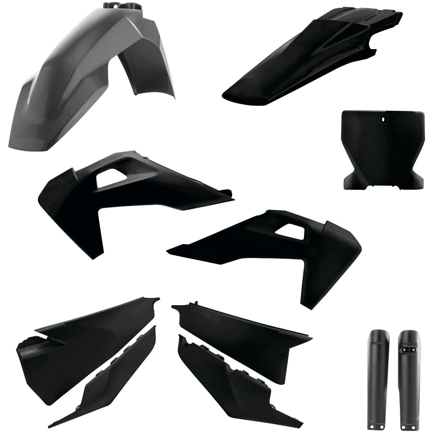 Acerbis Black Full Plastic Kit for Husqvarna - 2726550001