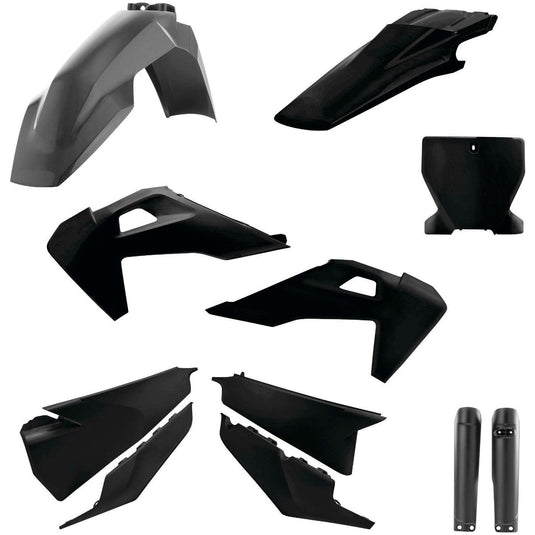 Acerbis Black Full Plastic Kit for Husqvarna - 2726550001