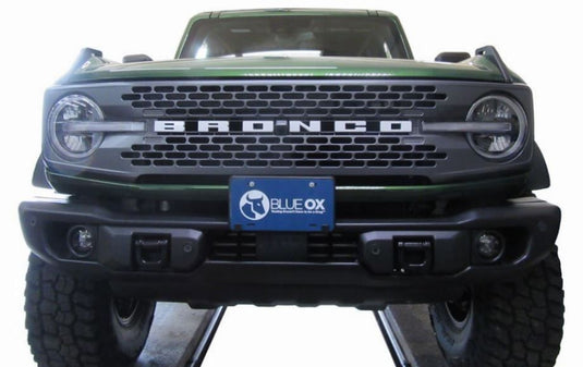 Blue Ox Alpha Tow Bar (8,500 lbs. tow capacity) & Baseplate Combo fits Select Ford Bronco (Modular Bumper) (Includes ACC, Shutters, & Turbo) & Ford Bronco (Standard Bumper w/ D-Rings) (Includes ACC, Shutters, & Turbo)
