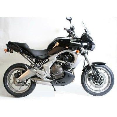 Load image into Gallery viewer, R&amp;G Racing Black Fork Protectors For 2007-2009 Kawasaki Versys 650 KLE650A
