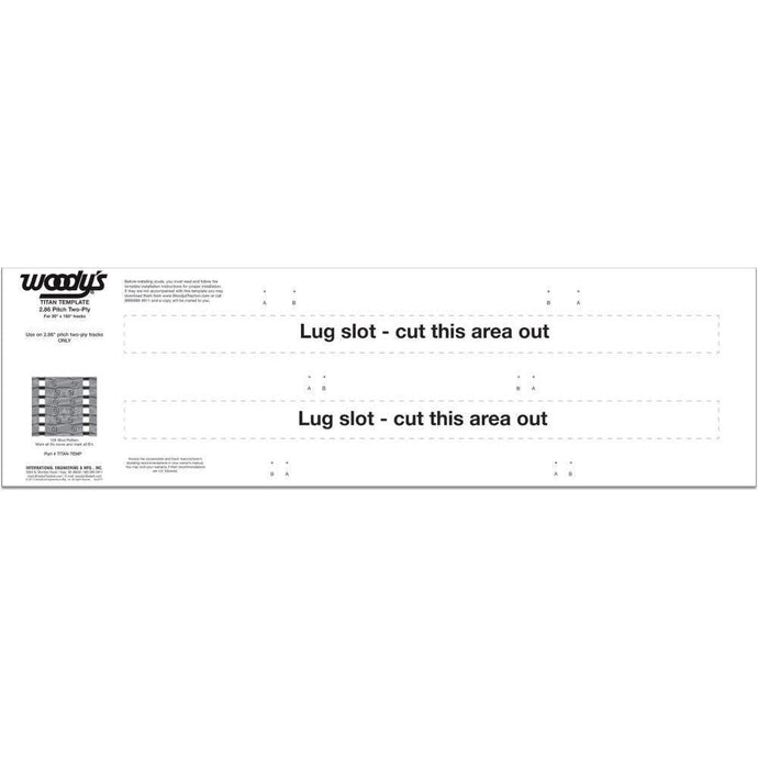 Woodys Titan Studding Template - TITAN-TEMP