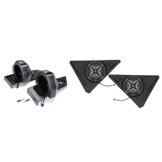 SSV Works Behind Seat 6.5" Unloaded Speaker Pods With 8" Speaker Pods For Polaris Slingshot 15-21
