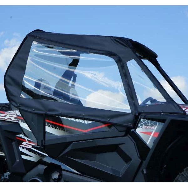 Load image into Gallery viewer, Falcon Ridge Black Canvas Soft Upper Doors With Zipper For Polaris RZR 2014-2021
