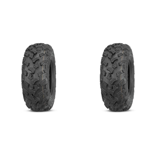 Set of 2 QUADBOSS QBT447 Front Tires 27x9-12 6-ply
