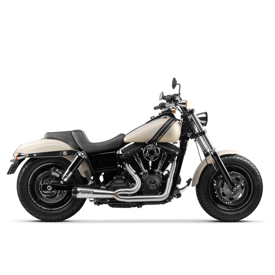 Two Brothers 2-Into-1 Comp-S Exhaust Stainless w/Carbon Fiber Tip for 06-17 FXD