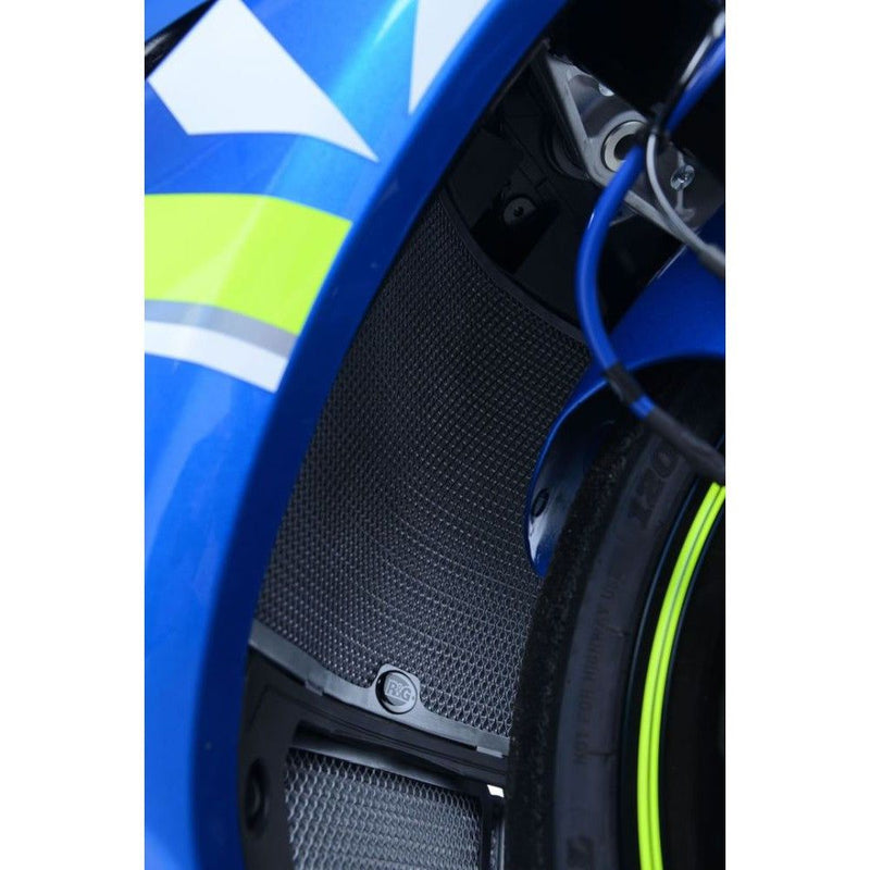 Load image into Gallery viewer, R&amp;G Racing Blue Aluminum Radiator Guard For 2017-2018 Suzuki GSXR1000
