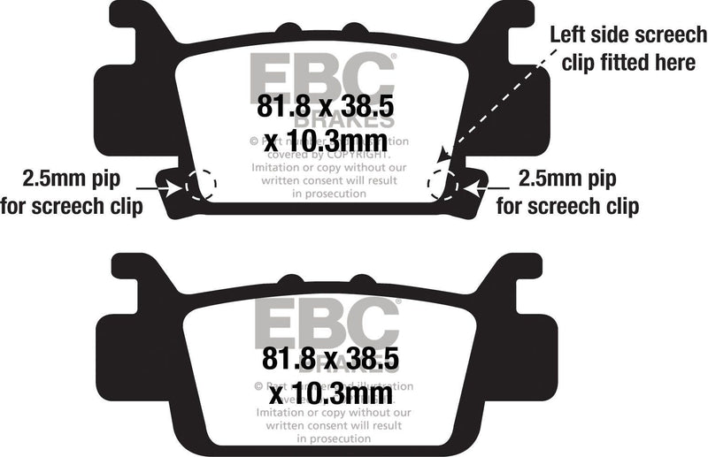 Load image into Gallery viewer, EBC 1 Pair SV Series Severe Duty Brake Pads MPN FA703SV

