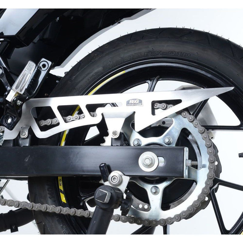 Load image into Gallery viewer, R&amp;G Racing Stainless Steel Chain Guard For 2017-2019 Suzuki Vstrom 250 DL250L8
