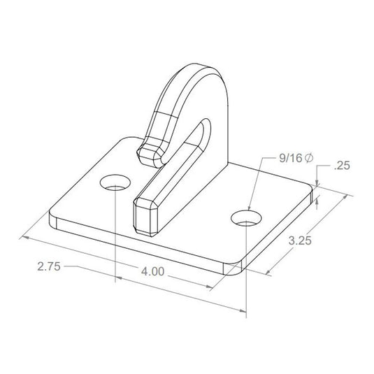 Rigid Hitch Bolt-On Bucket Grab Hooks (RHA-002) - Made in USA