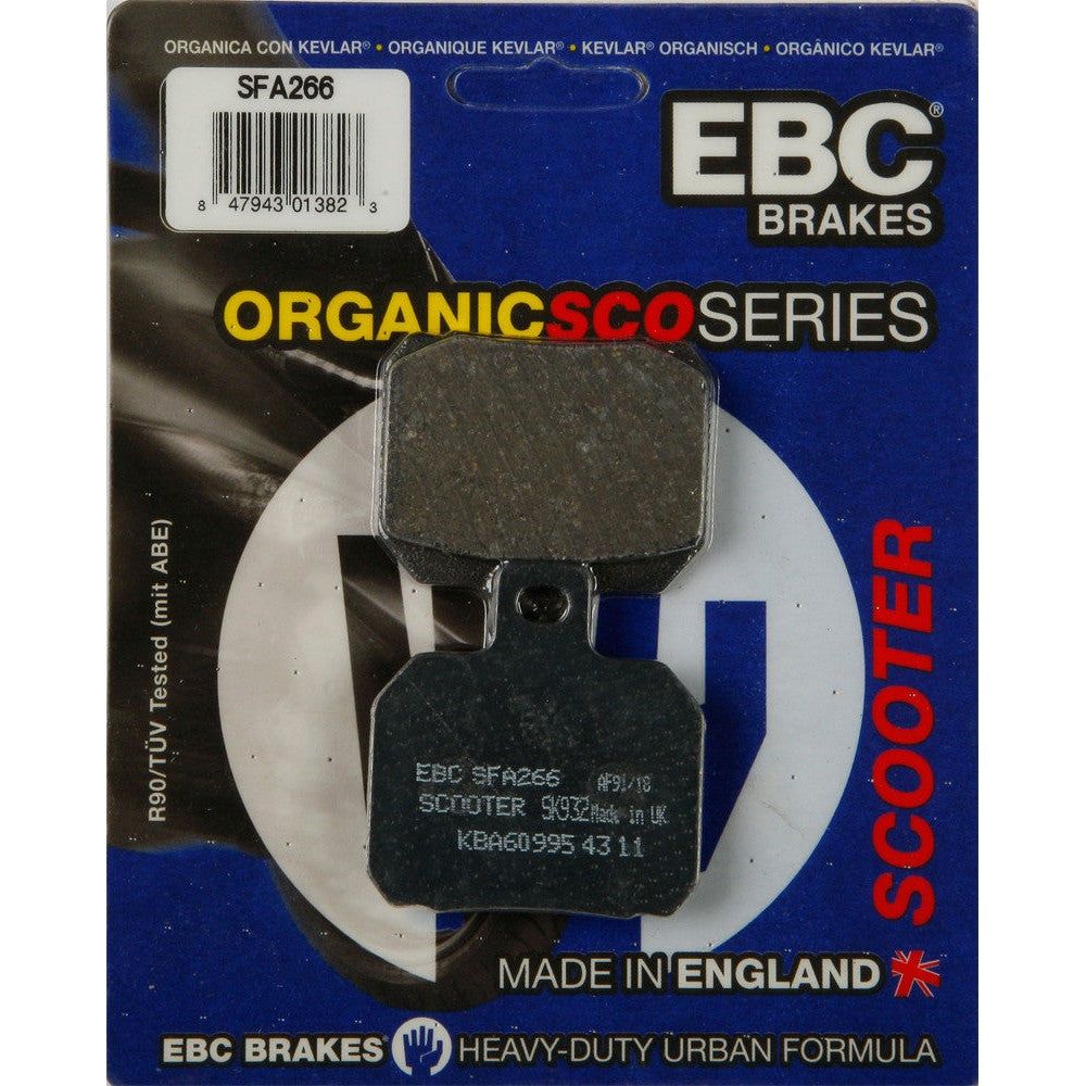 EBC 1 Pair Premium SFA Organic OE Replacement Brake Pads MPN SFA266