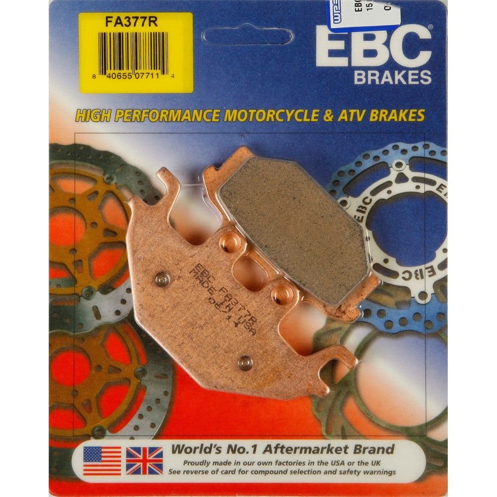 EBC 1 Pair Sintered R Series Heavy-Duty Brake Pads MPN FA377R