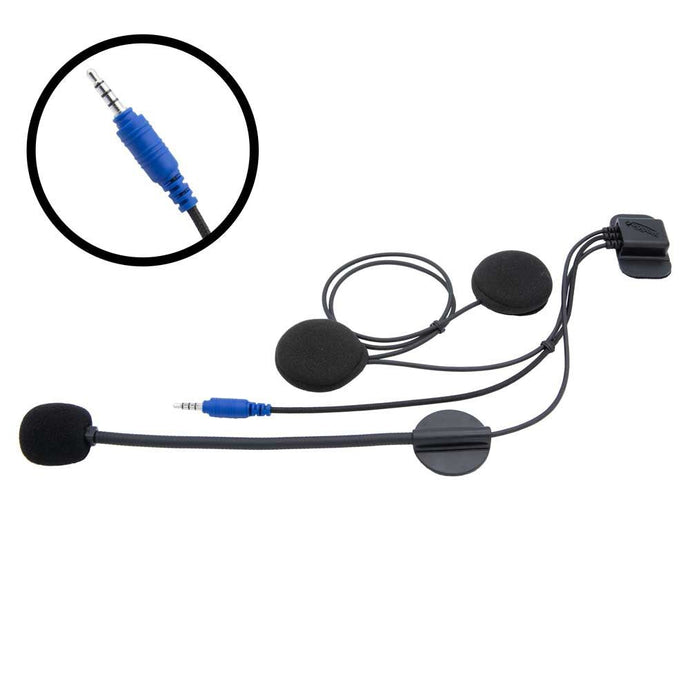 Rugged Radios SUPER SPORT Wired Helmet Kit with Alpha Audio Speakers & Mic HK-SPORT