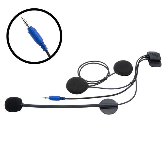 Rugged Radios SUPER SPORT Wired Helmet Kit with Alpha Audio Speakers & Mic HK-SPORT
