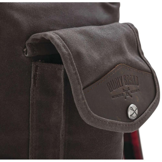 Burly Brand Voyager Sissy Bar Backpack Dark Oak - B15-1013D