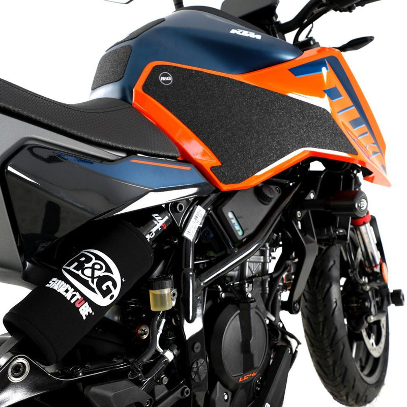 Load image into Gallery viewer, R&amp;G Racing Black Shocktube Shock Protector For 2011-2012 Aprilia Dorsoduro 1200 SMV1200

