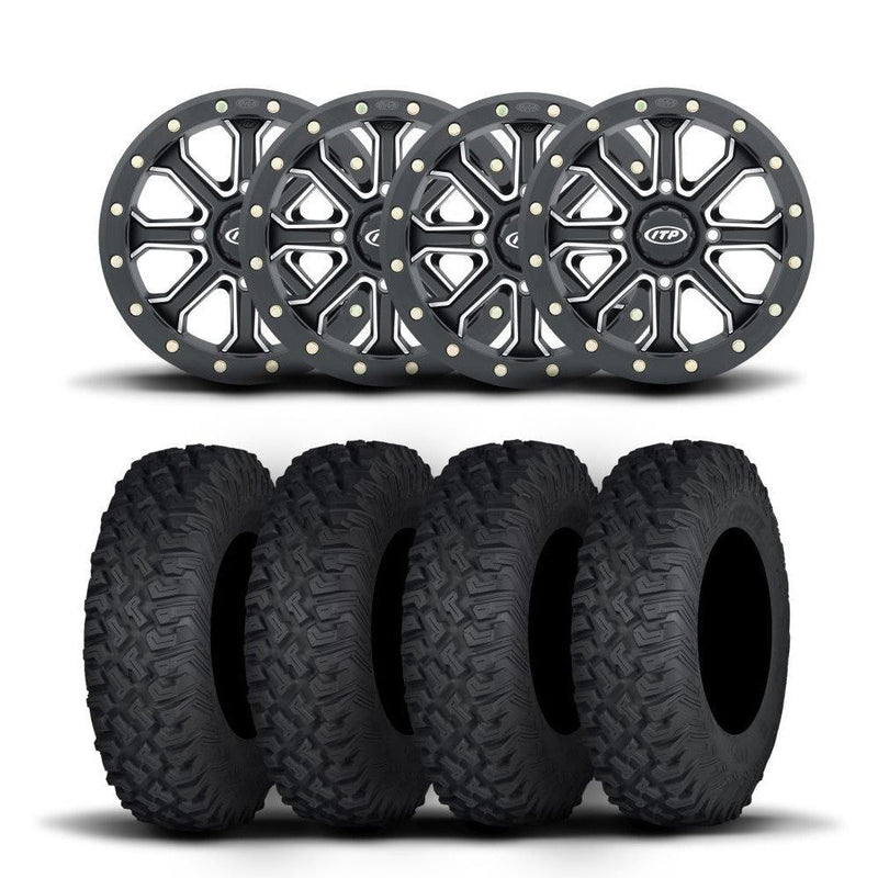 Load image into Gallery viewer, ITP Velocity Inertia 15" Matte Black Wheels And Coyote Tires [35x10R-15]
