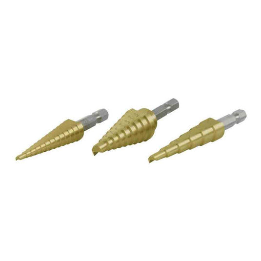 3-Piece Step Drill Set