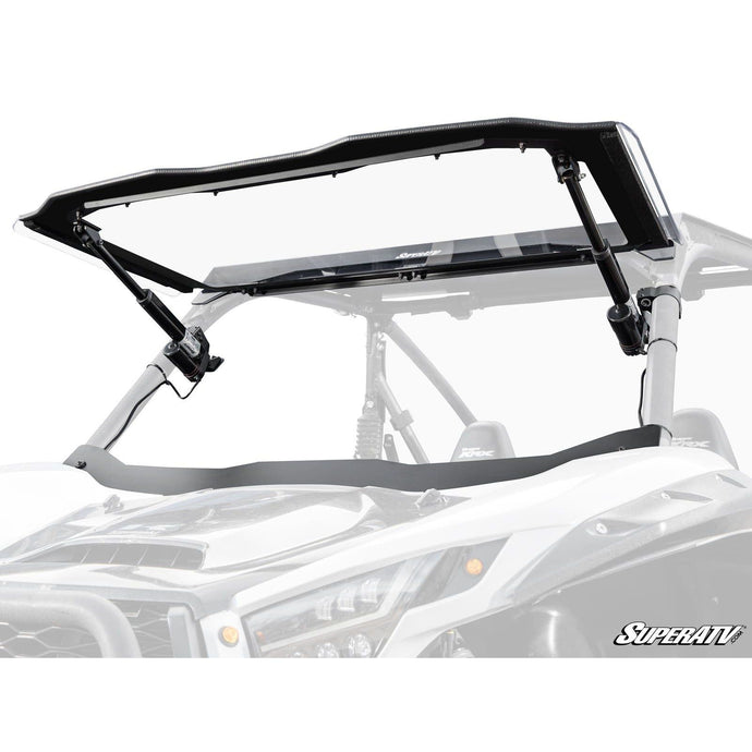 SuperATV Kawasaki Teryx KRX 1000 MaxDrive Power Flip Windshield PFWS-K-KRX-70